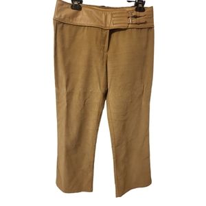 BCBG MAXAZRIA Size 8 Corduroy 100% Cotton 100% Leather